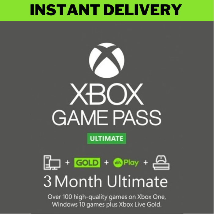 gebouw zal ik doen veeg Buy Xbox 3 Months Game Pass Ultimate Live Gold Membership Code